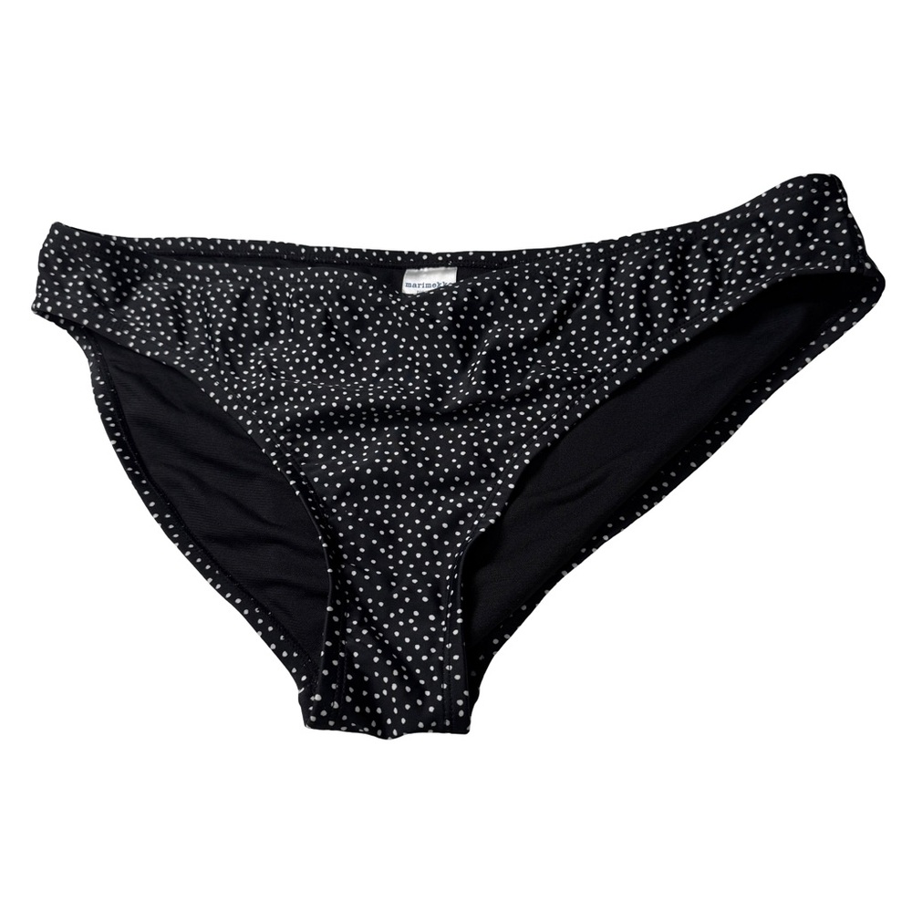 Marimekko Target Bikini Bottom SZ XL Black/White Polkadot Beach Resort Vacation